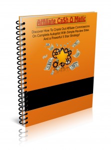 Affiliate Cash O Matic Cover use