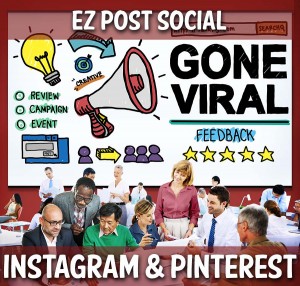 Gone Viral Popular Famous Share Post Concept
