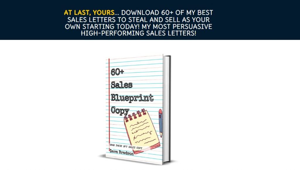 Sales copy template