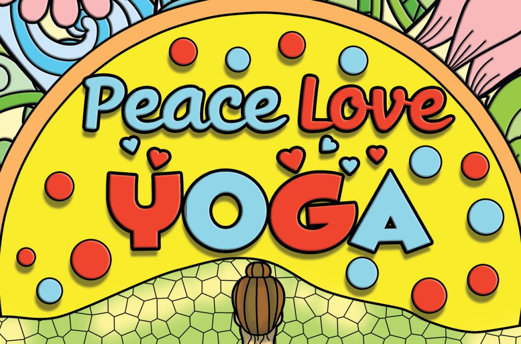 Peace Love Yoga Coloring Pages