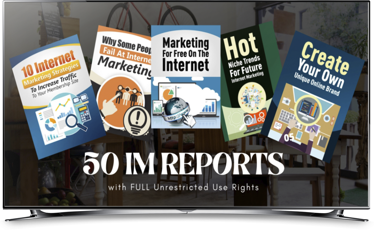 50 PLR Internet Marketing Reports
