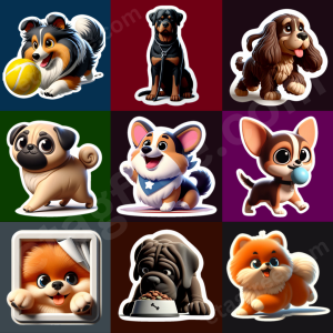 DFY Doggy Stickers